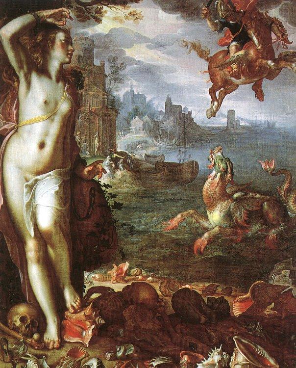 Joachim Wtewael Perseus and Andromeda Norge oil painting art